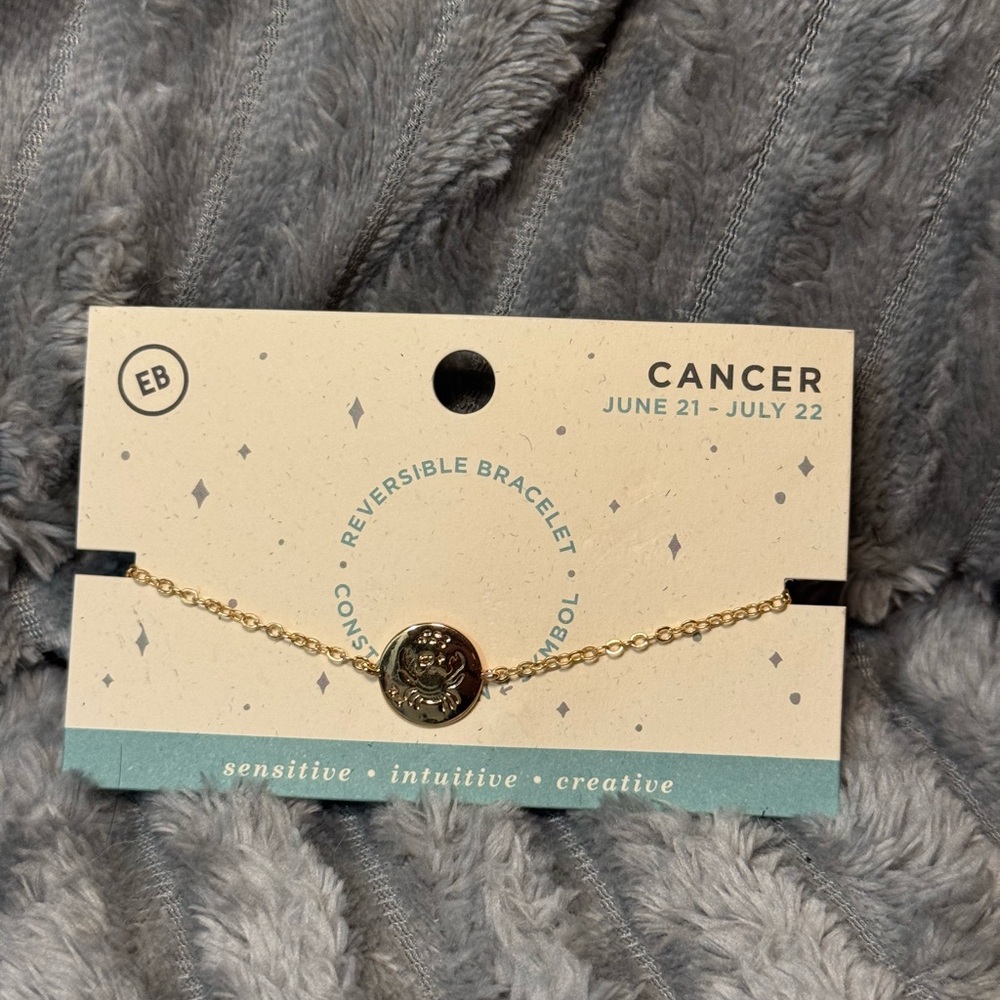 EARTHBOUND Gold Cancer Reversible Bracelet